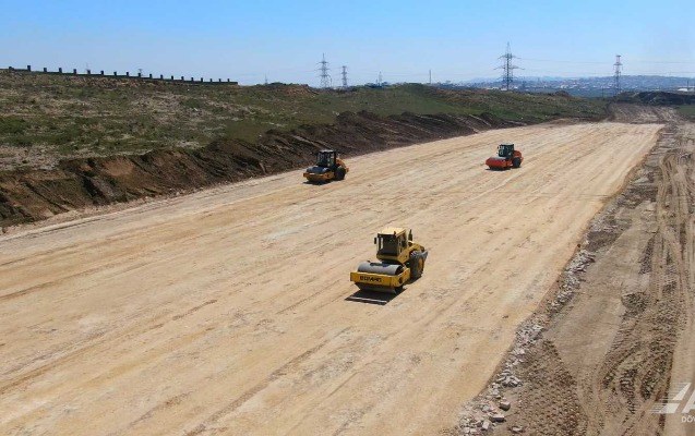  Bakıda tıxacı azaldacaq yolun tikintisinə BAŞLANILDI - FOTOLAR 