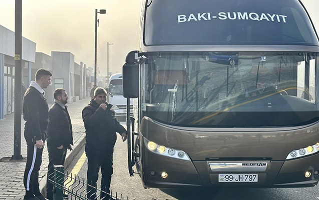  Bu gündən Sumqayıt-Bakı marşrut xətti üzrə avtobuslar fəaliyyətə başlayır - FOTO 