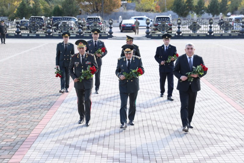  Hərbi prokuror DİN-in Daxili Qoşunlarının hərbi qulluqçuları ilə görüşüb - FOTOLAR  